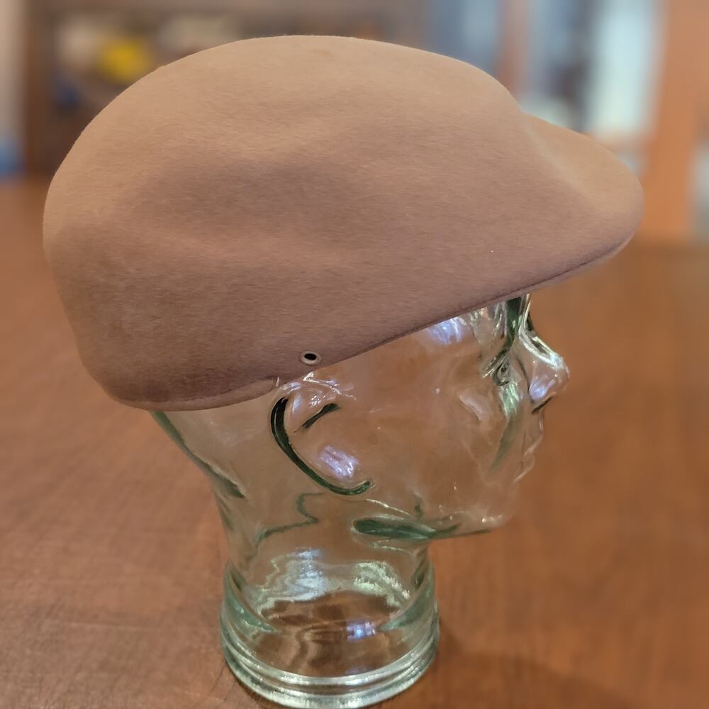 Vintage Royal Ascot Cabbies Hat All Wool Hat Mens M Newsboy Cap Taupe/Beige